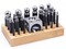 26-Piece Steel Dapping Doming Punch Block Set - 2.3 MM to 25 MM